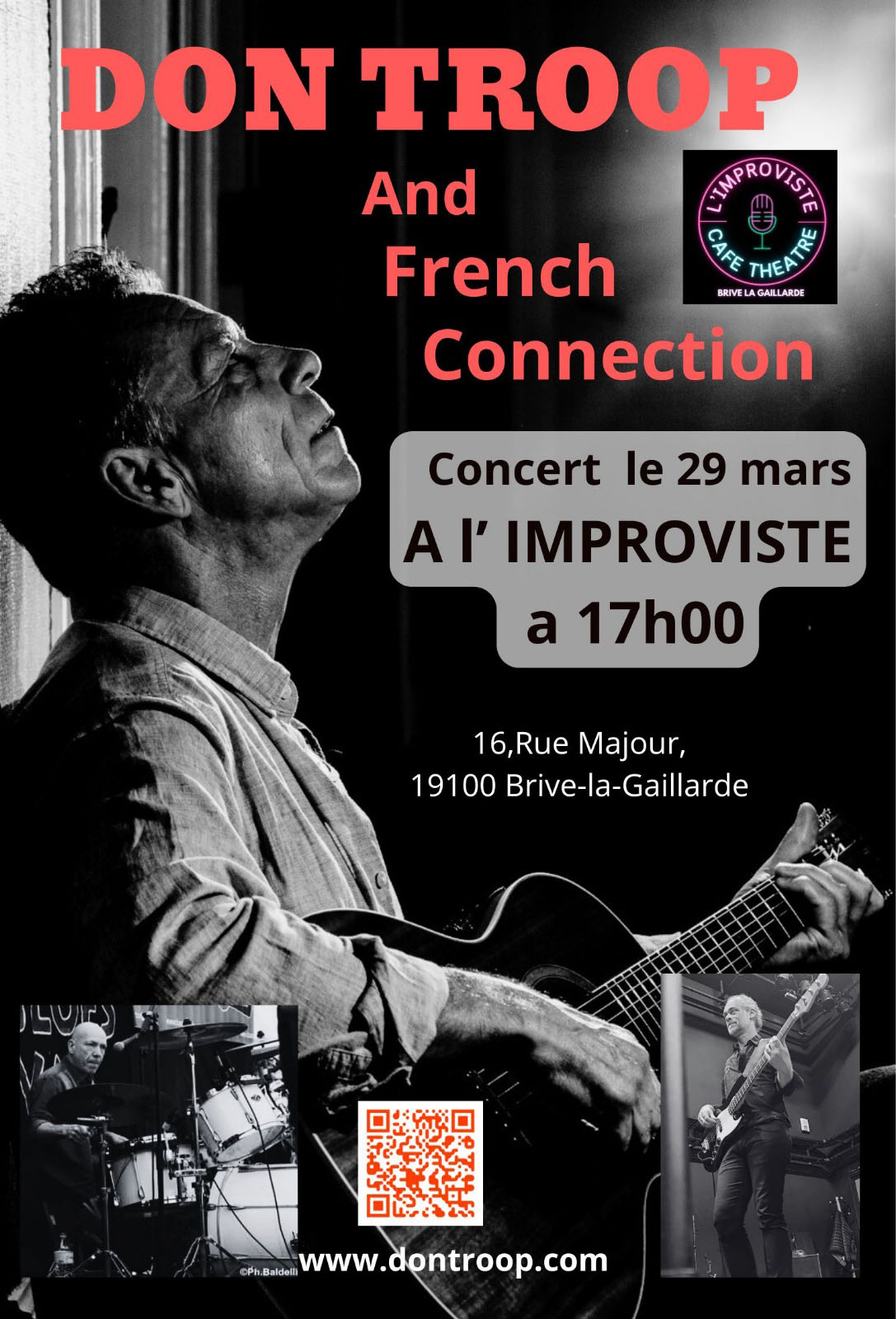 Concert de DON TROOP le 29 mars 2026 à l'Improviste - Brive