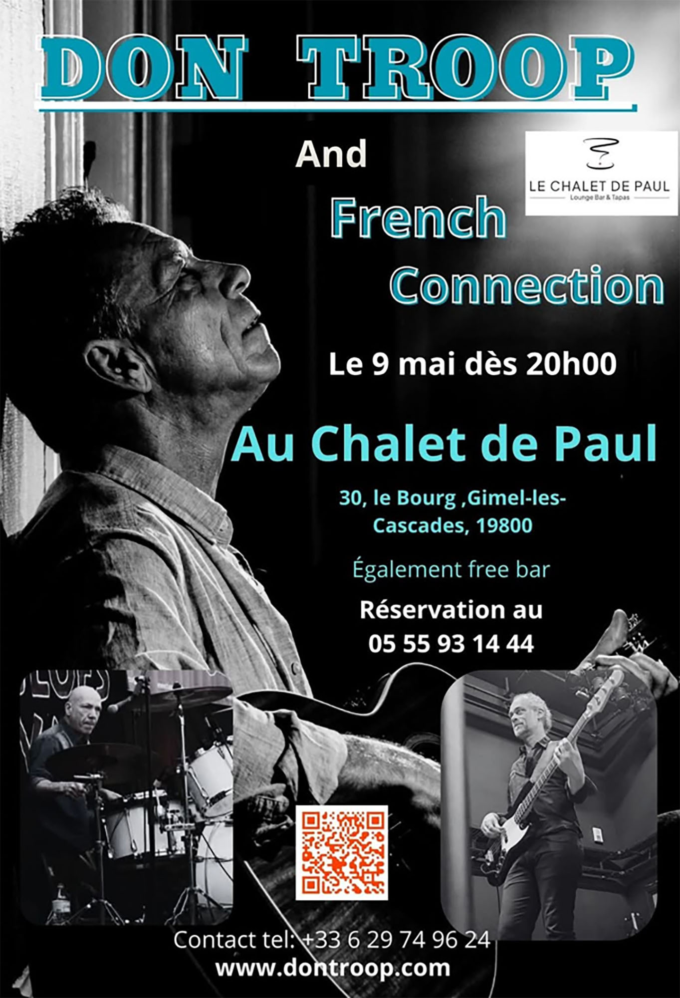 Concert de DON TROOP le 9 mai 2026 au Chalet de Paul - Gimel les Cascades