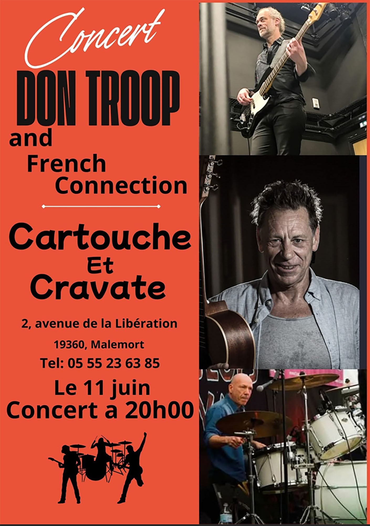 Concert de DON TROOP le 11 juin 2026 à Cartouche & Cravate - Malemort